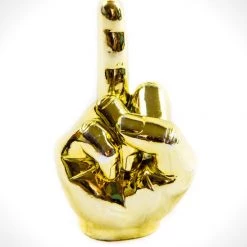 RARE-T Handcrafted 24K Gold 'You'Re #1- Fu' Statue