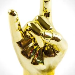 RARE-T Handcrafted 24K 'I Wanna Rock' Statue Collectible Statues