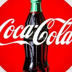 RARE-T Barware & Signs Original Coca-Cola Vintage Enamel/Porcelain Bar Sign & Display