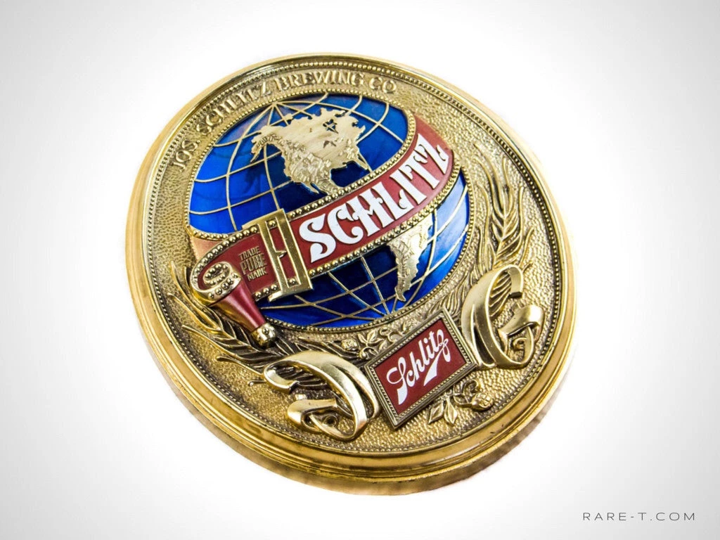 RARE-T Barware & Signs Original Vintage '1977 Schlitz Beer Globe' Bar Sign/Advertisement 2 RARE-T Barware & Signs Original Vintage '1977 Schlitz Beer Globe' Bar Sign/Advertisement