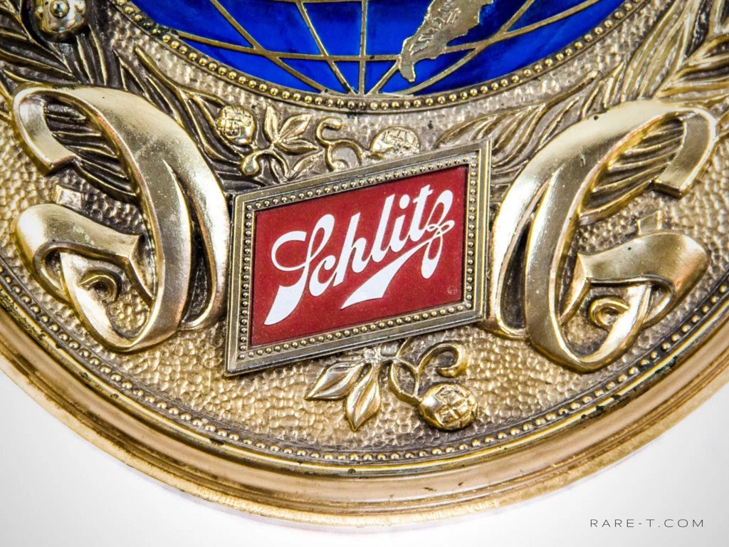 RARE-T Barware & Signs Original Vintage '1977 Schlitz Beer Globe' Bar Sign/Advertisement 5 RARE-T Barware & Signs Original Vintage '1977 Schlitz Beer Globe' Bar Sign/Advertisement