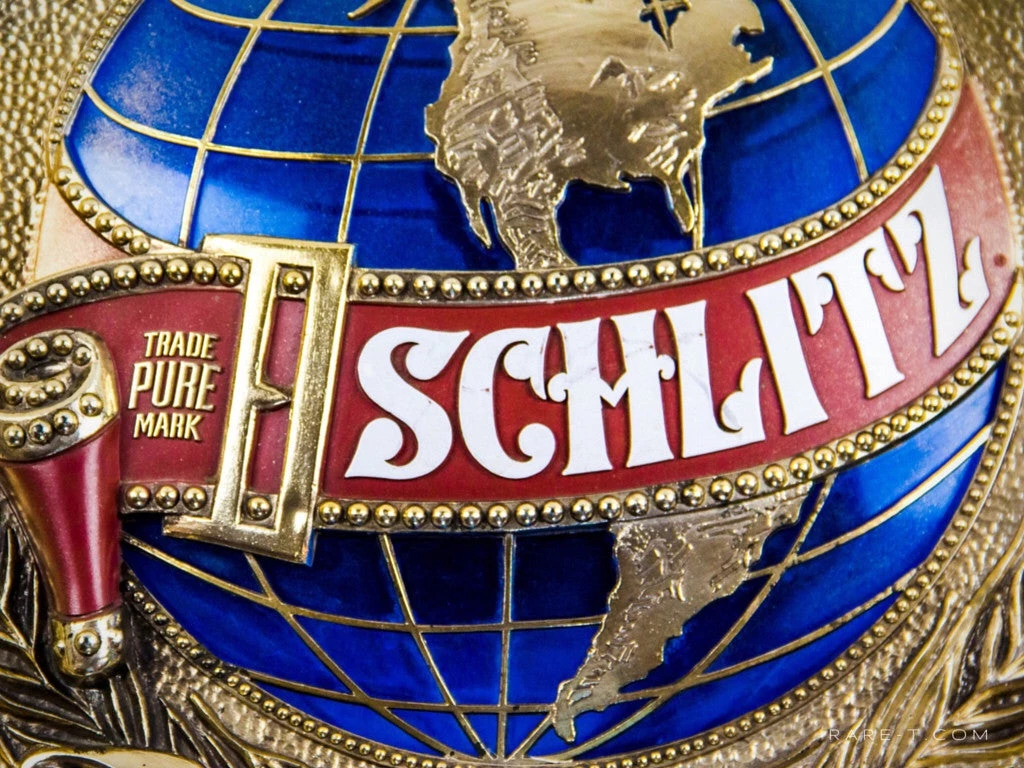 RARE-T Barware & Signs Original Vintage '1977 Schlitz Beer Globe' Bar Sign/Advertisement 4 RARE-T Barware & Signs Original Vintage '1977 Schlitz Beer Globe' Bar Sign/Advertisement