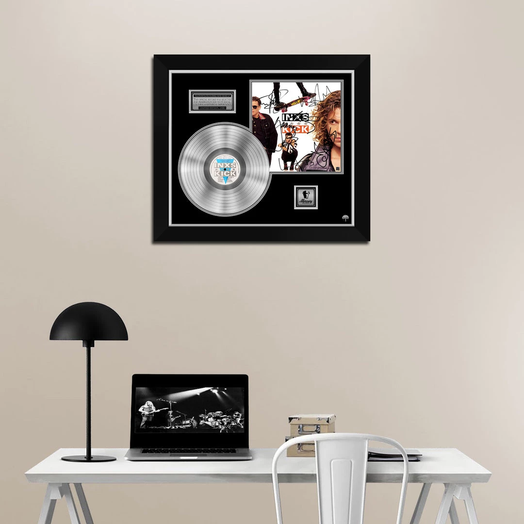 Rare-T INXS - Kick Platinum LP Limited Signature Edition Studio Licensed Custom Frame Limited Edition Frames 2 Rare-T INXS - Kick Platinum LP Limited Signature Edition Studio Licensed Custom Frame Limited Edition Frames