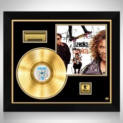 Rare-T Limited Edition Frames INXS - Kick Gold LP Limited Signature Edition Studio Licensed Custom Frame