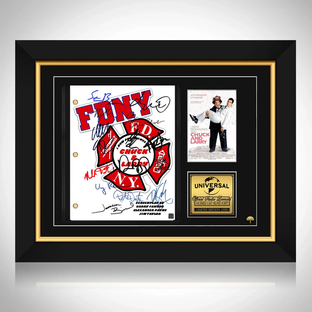 RARE-T I Now Pronounce You Chuck & Larry Transcript Limited Signature Edition Studio Licensed Custom Frame Limited Edition Frames 1 RARE-T I Now Pronounce You Chuck & Larry Transcript Limited Signature Edition Studio Licensed Custom Frame Limited Edition Frames