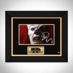 RARE-T IT Pennywise 1990 Movie Photo Limited Signature Edition Studio Licensed Custom Frame Limited Edition Frames