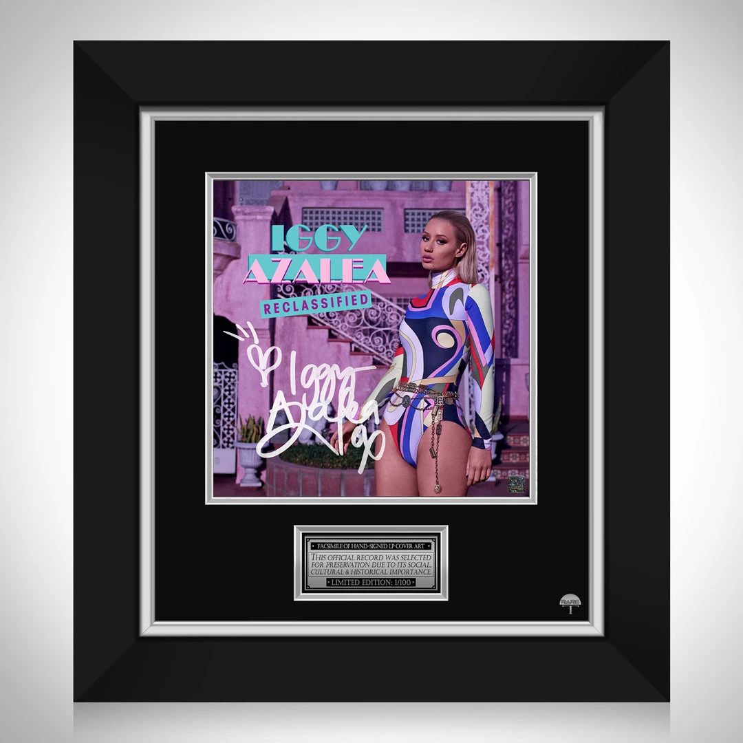 RARE-T Limited Edition Frames Iggy Azalea - Reclassified LP Cover Limited Signature Edition Studio Licensed Custom Frame 1 RARE-T Limited Edition Frames Iggy Azalea - Reclassified LP Cover Limited Signature Edition Studio Licensed Custom Frame
