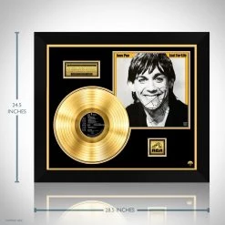 RARE-T Limited Edition Frames Iggy Pop - Lust For Life Gold LP Limited Signature Edition Studio Licensed Custom Frame