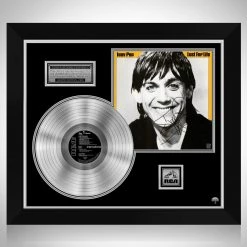 RARE-T Iggy Pop - Lust For Life Platinum LP Limited Signature Edition Studio Licensed Custom Frame Limited Edition Frames
