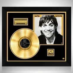 RARE-T Limited Edition Frames Iggy Pop - Lust For Life Gold LP Limited Signature Edition Studio Licensed Custom Frame