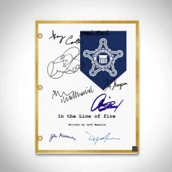RARE-T In The Line Of Fire Transcript Limited Signature Edition Studio Licensed Custom Frame Limited Edition Frames