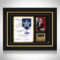 RARE-T In The Line Of Fire Transcript Limited Signature Edition Studio Licensed Custom Frame Limited Edition Frames
