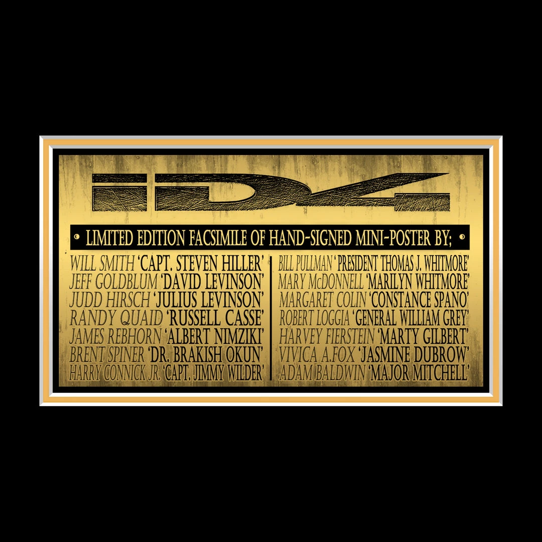 RARE-T Independence Day Mini Poster Limited Signature Edition Studio Licensed Custom Frame Limited Edition Frames 6 RARE-T Independence Day Mini Poster Limited Signature Edition Studio Licensed Custom Frame Limited Edition Frames