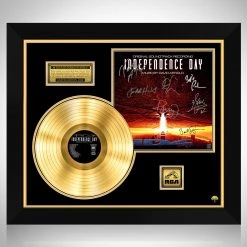 RARE-T Limited Edition Frames Independence Day - Original Soundtrack Recording Gold LP Limited Signature Edition Studio Licensed Custom Frame
