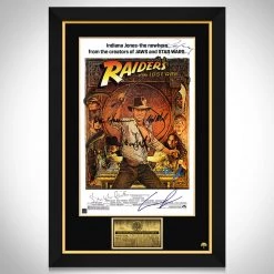 RARE-T Indiana Jones And The Raiders Of The Lost Ark Mini Poster Limited Signature Edition Studio Licensed Custom Frame