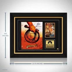 RARE-T Limited Edition Frames Indiana Jones And The Temple Of Doom Script Limited Signature Edition Studio Licensed Custom Frame