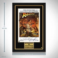 RARE-T Indiana Jones And The Raiders Of The Lost Ark Mini Poster Limited Signature Edition Studio Licensed Custom Frame