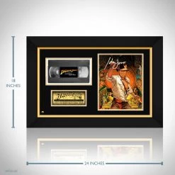 RARE-T Limited Edition Frames Indiana Jones And The Raiders Of The Lost Ark Photo & VHS Limited Signature Edition Studio Licensed Custom Frame