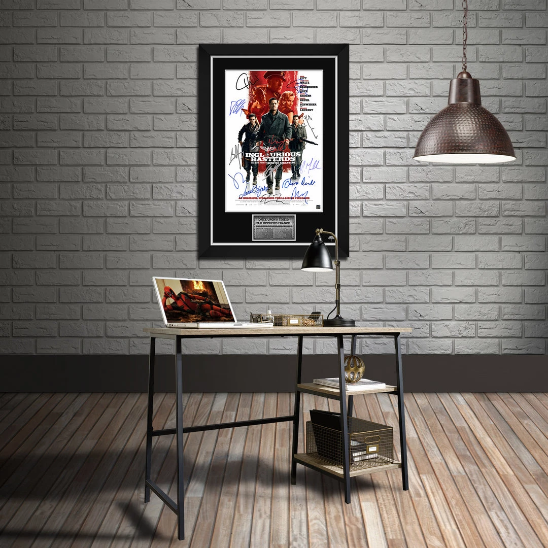 RARE-T Inglourious Basterds Mini Poster Limited Signature Edition Studio Licensed Custom Frame 2 RARE-T Inglourious Basterds Mini Poster Limited Signature Edition Studio Licensed Custom Frame