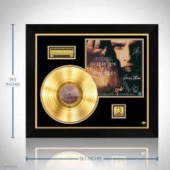 RARE-T Interview With The Vampire - Original Motion Picture Soundtrack Gold LP Limited Signature Edition Studio Licensed Custom Frame
