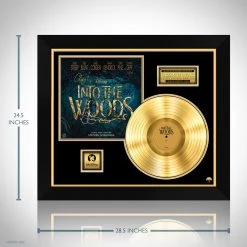 RARE-T Limited Edition Frames Into The Woods - Original Motion Picture Soundtrack Gold LP Limited Signature Edition Studio Licensed Custom Frame