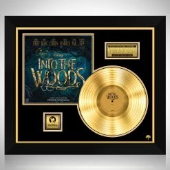 RARE-T Limited Edition Frames Into The Woods - Original Motion Picture Soundtrack Gold LP Limited Signature Edition Studio Licensed Custom Frame