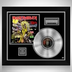 RARE-T Iron Maiden - Killers Limited Signature Edition Licensed Platinum LP Custom Frame