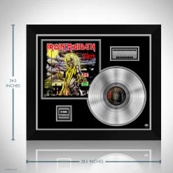 RARE-T Iron Maiden - Killers Limited Signature Edition Licensed Platinum LP Custom Frame