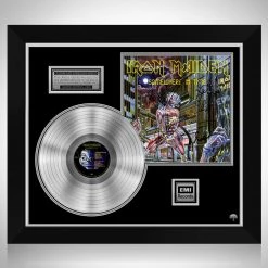 RARE-T Limited Edition Frames Iron Maiden - Somewhere In Time Platinum LP Limited Signature Edition Studio Licensed Custom Frame