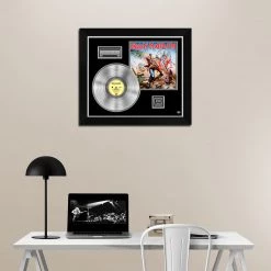 RARE-T Iron Maiden - The Trooper Platinum LP Limited Signature Edition Studio Licensed Custom Frame Limited Edition Frames