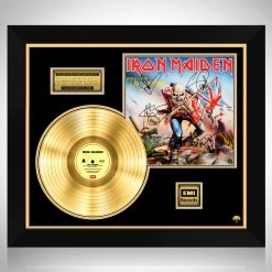 RARE-T Limited Edition Frames Iron Maiden - The Trooper Gold LP Limited Signature Edition Studio Licensed Custom Frame