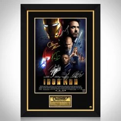 RARE-T Iron Man Mini Poster Limited Signature Edition Studio Licensed Custom Frame