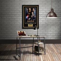 RARE-T Iron Man Mini Poster Limited Signature Edition Studio Licensed Custom Frame