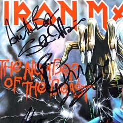 RARE-T Iron Maiden Number Of The Beast Platinum LP Limited Signature Edition Studio Licensed Custom Frame Limited Edition Frames