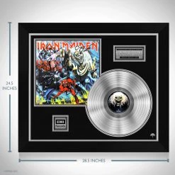 RARE-T Iron Maiden Number Of The Beast Platinum LP Limited Signature Edition Studio Licensed Custom Frame Limited Edition Frames