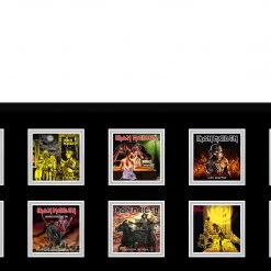 PPC Signed Memorabilia Iron Maiden- JSA Dual Certified Hand-Signed Electric Guitar By Bruce Dickinson & Steve Harris Shadow Box Frame