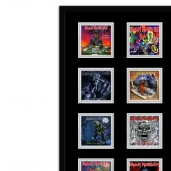 PPC Signed Memorabilia Iron Maiden- JSA Dual Certified Hand-Signed Electric Guitar By Bruce Dickinson & Steve Harris Shadow Box Frame