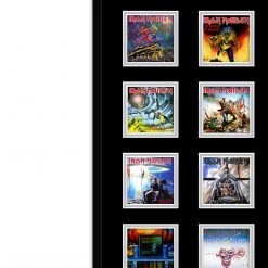 PPC Signed Memorabilia Iron Maiden- JSA Dual Certified Hand-Signed Electric Guitar By Bruce Dickinson & Steve Harris Shadow Box Frame