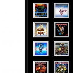 PPC Signed Memorabilia Iron Maiden- JSA Dual Certified Hand-Signed Electric Guitar By Bruce Dickinson & Steve Harris Shadow Box Frame