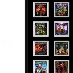 PPC Signed Memorabilia Iron Maiden- JSA Dual Certified Hand-Signed Electric Guitar By Bruce Dickinson & Steve Harris Shadow Box Frame