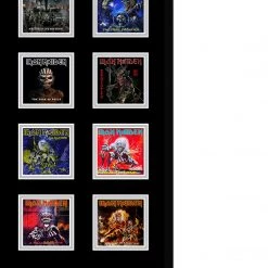 PPC Signed Memorabilia Iron Maiden- JSA Dual Certified Hand-Signed Electric Guitar By Bruce Dickinson & Steve Harris Shadow Box Frame