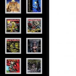 PPC Signed Memorabilia Iron Maiden- JSA Dual Certified Hand-Signed Electric Guitar By Bruce Dickinson & Steve Harris Shadow Box Frame