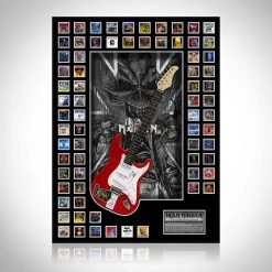 PPC Signed Memorabilia Iron Maiden- JSA Dual Certified Hand-Signed Electric Guitar By Bruce Dickinson & Steve Harris Shadow Box Frame
