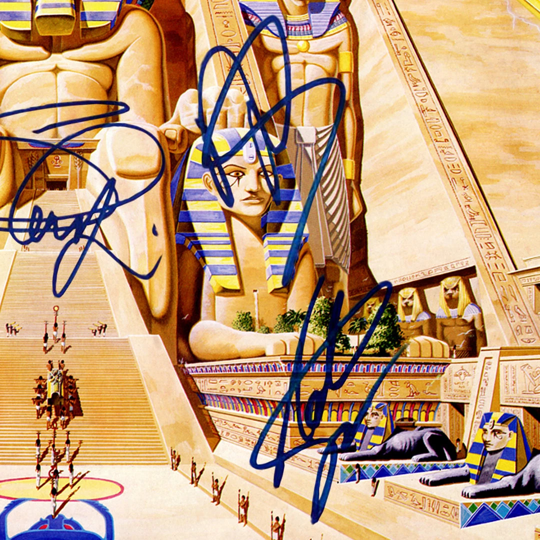RARE-T Limited Edition Frames Iron Maiden Powerslave Platinum LP Limited Signature Edition Studio Licensed Custom Frame 2 RARE-T Limited Edition Frames Iron Maiden Powerslave Platinum LP Limited Signature Edition Studio Licensed Custom Frame