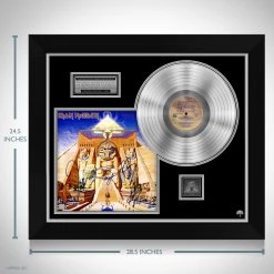 RARE-T Limited Edition Frames Iron Maiden Powerslave Platinum LP Limited Signature Edition Studio Licensed Custom Frame 17 RARE-T Limited Edition Frames Iron Maiden Powerslave Platinum LP Limited Signature Edition Studio Licensed Custom Frame