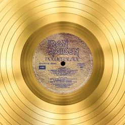 RARE-T Limited Edition Frames Iron Maiden Powerslave Gold LP Limited Signature Edition Studio Licensed Custom Frame