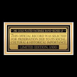 RARE-T Limited Edition Frames Iron Maiden Powerslave Gold LP Limited Signature Edition Studio Licensed Custom Frame