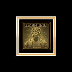 RARE-T Limited Edition Frames Iron Maiden Powerslave Gold LP Limited Signature Edition Studio Licensed Custom Frame