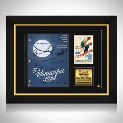 RARE-T It's A Wonderful Life Script Limited Signature Edition Studio Licensed Custom Frame