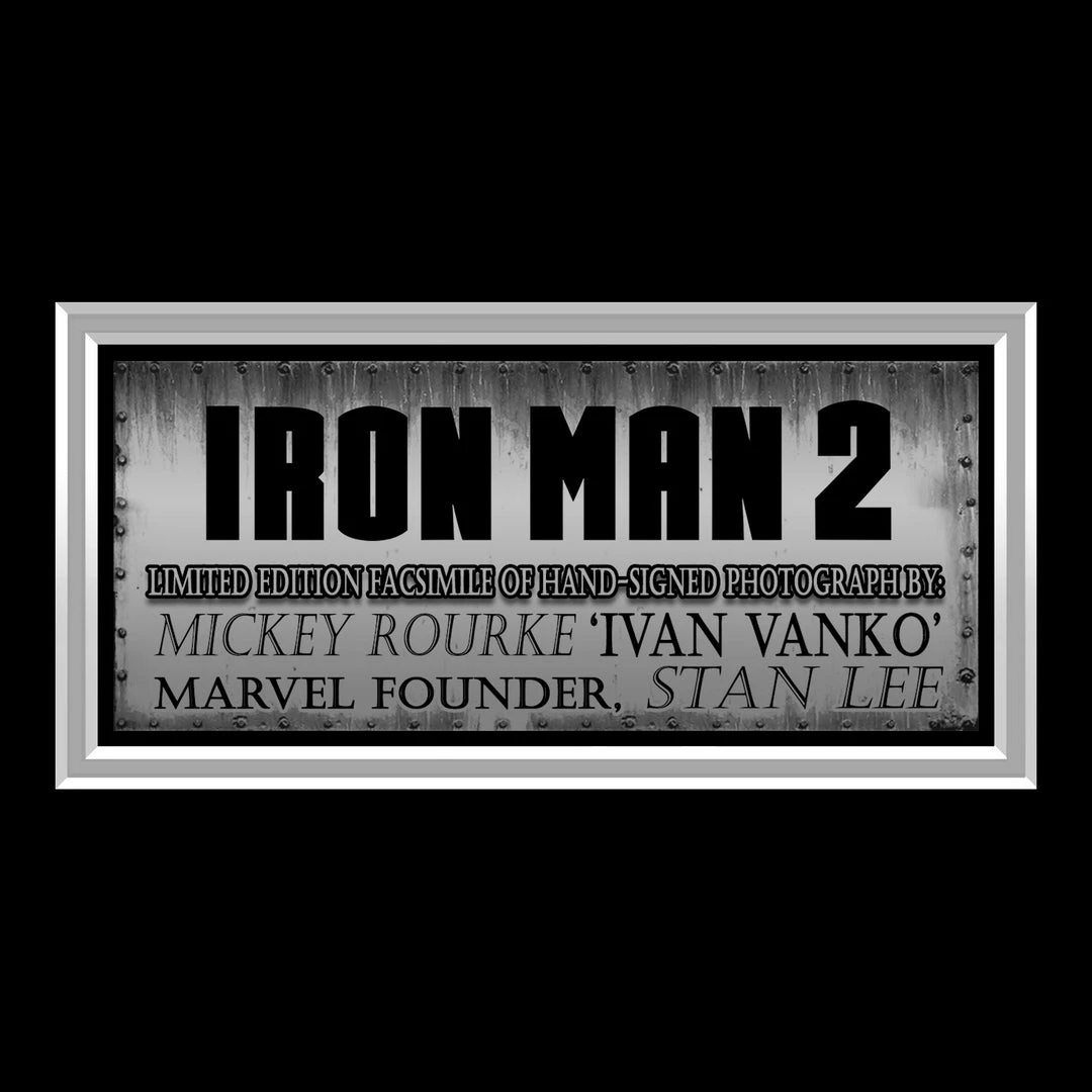 RARE-T Iron Man 2- Ivan Vanko Photo Limited Signature Edition Studio Licensed Custom Frame Limited Edition Frames 6 RARE-T Iron Man 2- Ivan Vanko Photo Limited Signature Edition Studio Licensed Custom Frame Limited Edition Frames